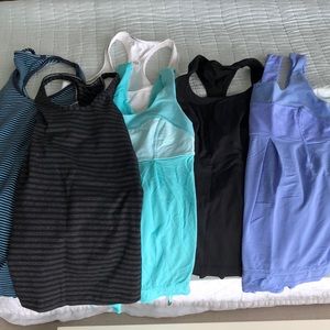 6 Lululemon tanks